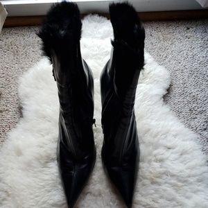 Bakers black leather booties